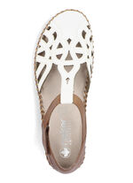 Rieker Sandale mit Klettverschluss CREME-COGNAC